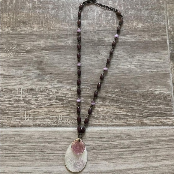 Anne Klein Jewelry - 🌻Anne Klein mother of pearl and rose necklace